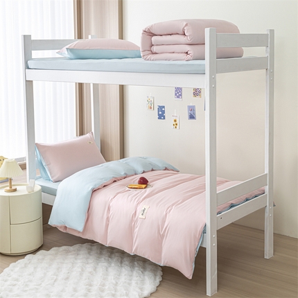 91家纺网 家纺一手货源 找家纺 （总）798家纺 2025新款全棉12868学生三件套系列-纯色