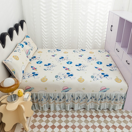 91家纺网 家纺一手货源 找家纺 （总）手艺人沙发垫炕垫 2025新款迪士尼卡通印花三明治冰丝凉席床盖榻榻米炕盖炕垫系列L90-L99