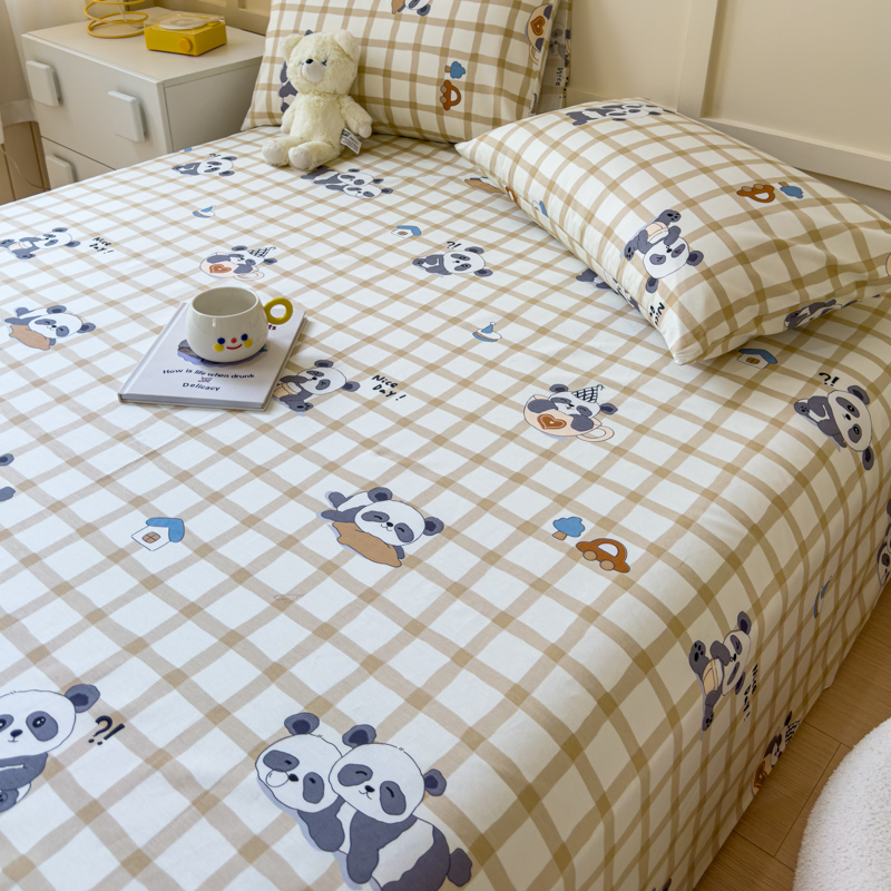 91家纺网 家纺一手货源 找家纺 （总）金丝鸟家纺 2024新款全棉小清新印花单床单系列