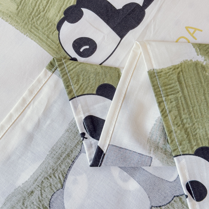 91家纺网 家纺一手货源 找家纺 金丝鸟家纺 2024新款全棉小清新印花单床单系列（学生床） 棋盘米兜