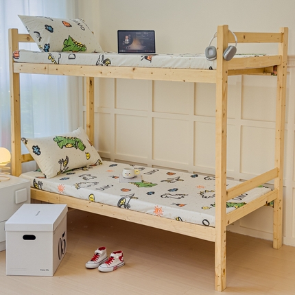 金丝鸟家纺 2024新款全棉小清新印花单床笠系列（学生床） 抗浪恐龙