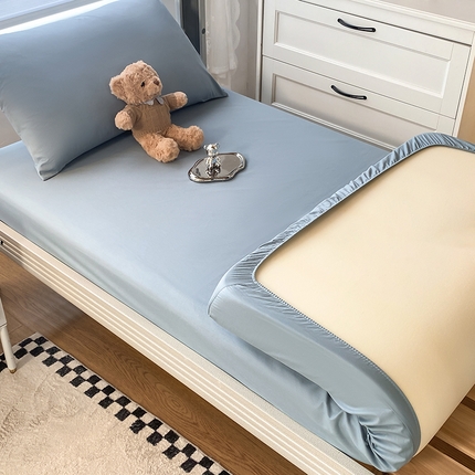 91家纺网 家纺一手货源 找家纺 暖季家纺 2025新款40支长绒棉13376刺绣款全棉床笠支持定制 40-海清