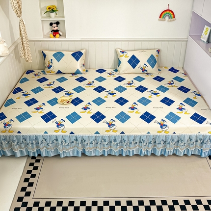 91家纺网 家纺一手货源 找家纺 手艺人沙发垫炕垫 2025新款迪士尼卡通印花三明治冰丝凉席炕盖榻榻米炕垫系列L90-L99 L90