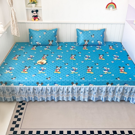 91家纺网 家纺一手货源 找家纺 手艺人沙发垫炕垫 2025新款迪士尼卡通印花三明治冰丝凉席炕盖榻榻米炕垫系列L90-L99 L92