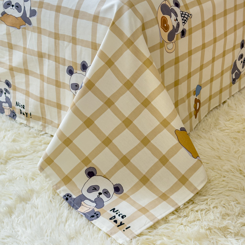 91家纺网 家纺一手货源 找家纺 （总）金丝鸟家纺 2024新款全棉小清新印花单床单系列