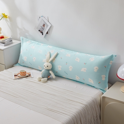 91家纺网 家纺一手货源 找家纺 （总）翎盈家纺 2024新款纯棉枕套小清新印花双人全棉枕套