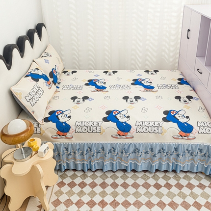 91家纺网 家纺一手货源 找家纺 （总）手艺人沙发垫炕垫 2025新款迪士尼卡通印花三明治冰丝凉席床盖榻榻米炕盖炕垫系列L90-L99