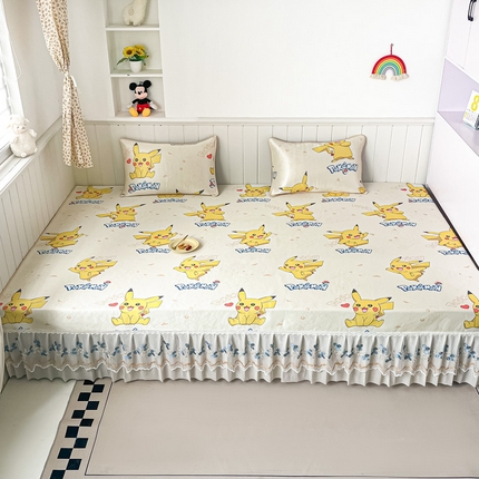 91家纺网 家纺一手货源 找家纺 （总）手艺人沙发垫炕垫 2025新款迪士尼卡通印花三明治冰丝凉席炕盖榻榻米炕垫系列L90-L99