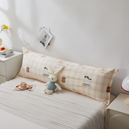 91家纺网 家纺一手货源 找家纺 （总）翎盈家纺 2024新款纯棉枕套小清新印花双人全棉枕套