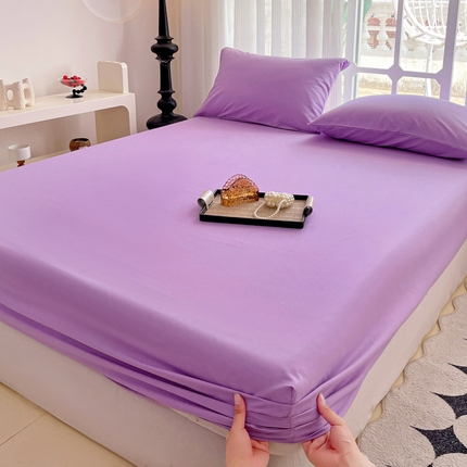 91家纺网 家纺一手货源 找家纺 （总）金丝兔 2025新款水洗棉床笠纯色床笠跨境外贸床笠单层床笠