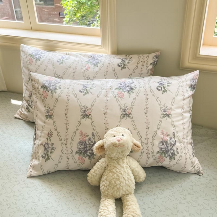 91家纺网 家纺一手货源 找家纺 晨希家居 2024新款全棉小清新印花四件套-系列二 花样年花