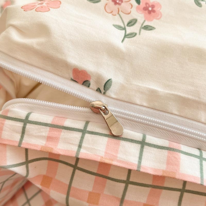 91家纺网 家纺一手货源 找家纺 晨希家居 2024新款全棉小清新印花四件套-系列二 花莹