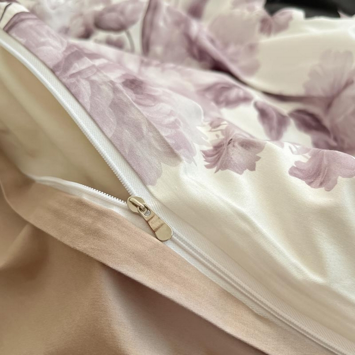 91家纺网 家纺一手货源 找家纺 晨希家居 2024新款全棉小清新印花四件套-系列二 暮风寻蝶