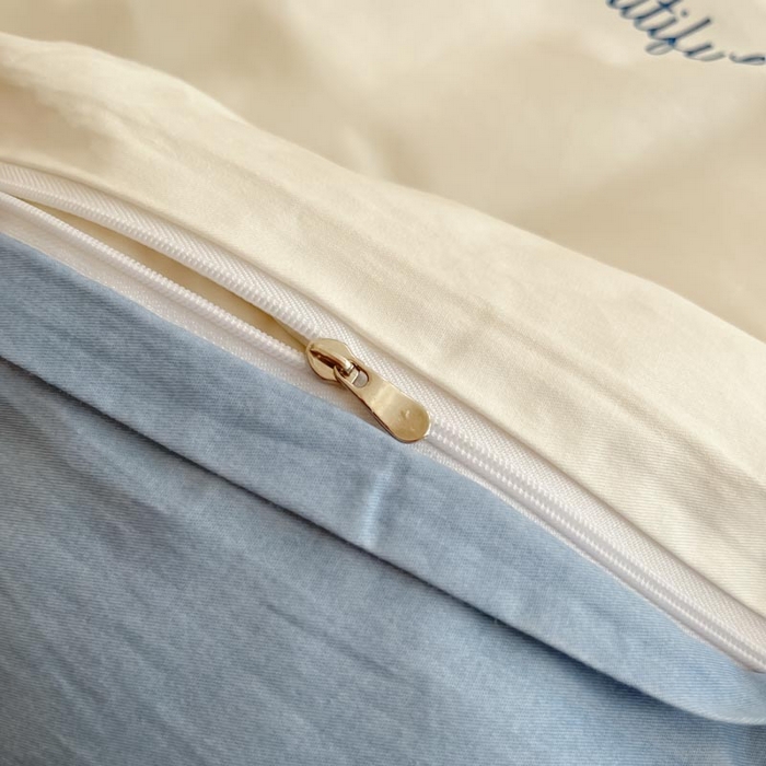 91家纺网 家纺一手货源 找家纺 晨希家居 2024新款全棉小清新印花四件套-系列二 香颂蝶舞