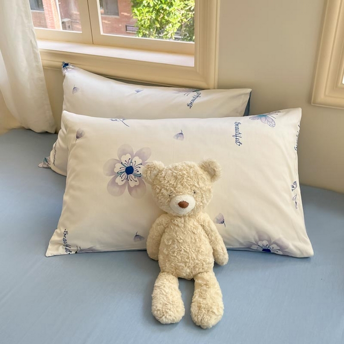 91家纺网 家纺一手货源 找家纺 晨希家居 2024新款全棉小清新印花四件套-系列二 香颂蝶舞