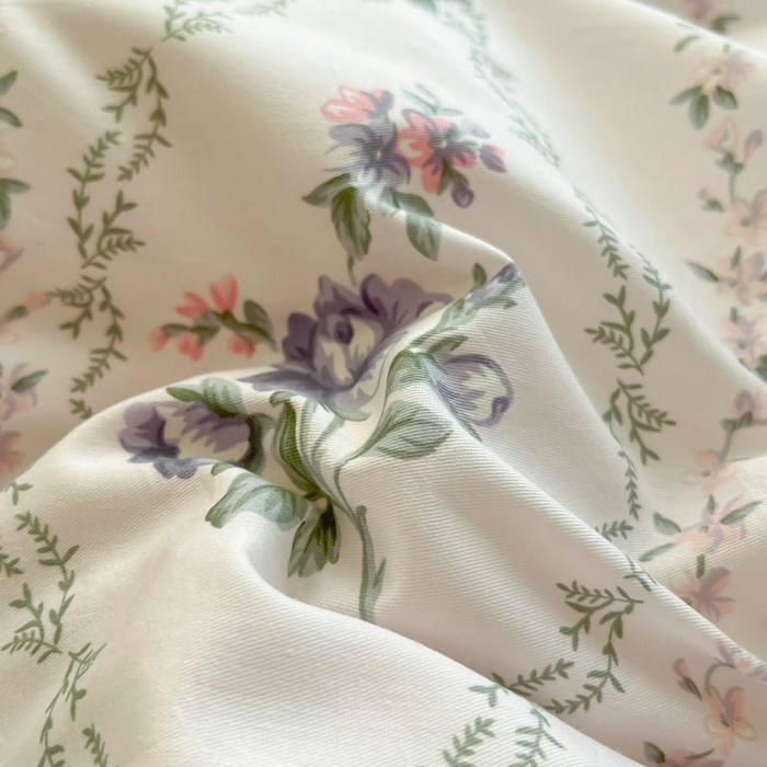 91家纺网 家纺一手货源 找家纺 晨希家居 2024新款全棉小清新印花四件套-系列二 花样年花