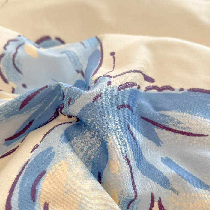 91家纺网 家纺一手货源 找家纺 晨希家居 2024新款全棉小清新印花四件套-系列二 自然之翼