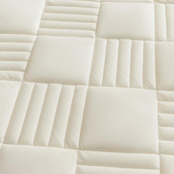 91家纺网 家纺一手货源 找家纺 芬晴 2024新款A类抗菌大豆夹棉学生床笠夹棉床笠宿舍床笠跨境电商外贸床笠 旋律-米白