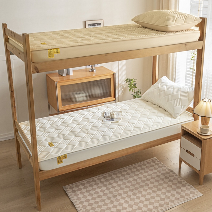 91家纺网 家纺一手货源 找家纺 芬晴 2024新款A类抗菌大豆夹棉学生床笠夹棉床笠宿舍床笠跨境电商外贸床笠 旋律-米白