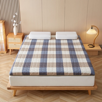 91家纺网 家纺一手货源 找家纺 （总）暖季家纺 2025新款A类全棉无印风棉花床垫系列成人款