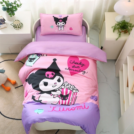 孩子王 2023新款三丽鸥正版授权KT猫全棉学生大版卡通幼儿园多件套 爆米花库洛米