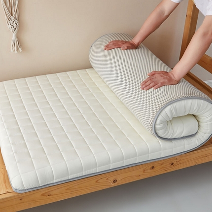 91家纺网 家纺一手货源 找家纺 （总）暖季家纺 2025新款A类全棉无印风棉花床垫系列学生款