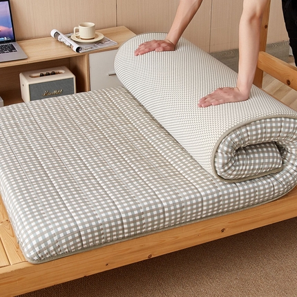 91家纺网 家纺一手货源 找家纺 （总）暖季家纺 2025新款A类全棉无印风棉花床垫系列学生款