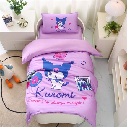 91家纺网 家纺一手货源 找家纺 （总）孩子王 2023新款三丽鸥正版授权KT猫全棉学生大版卡通幼儿园多件套