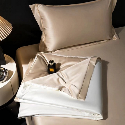 91家纺网 家纺一手货源 找家纺 （总）丽卡家纺  家居馆 2025新款巴夏纯色拼色夏被四件套