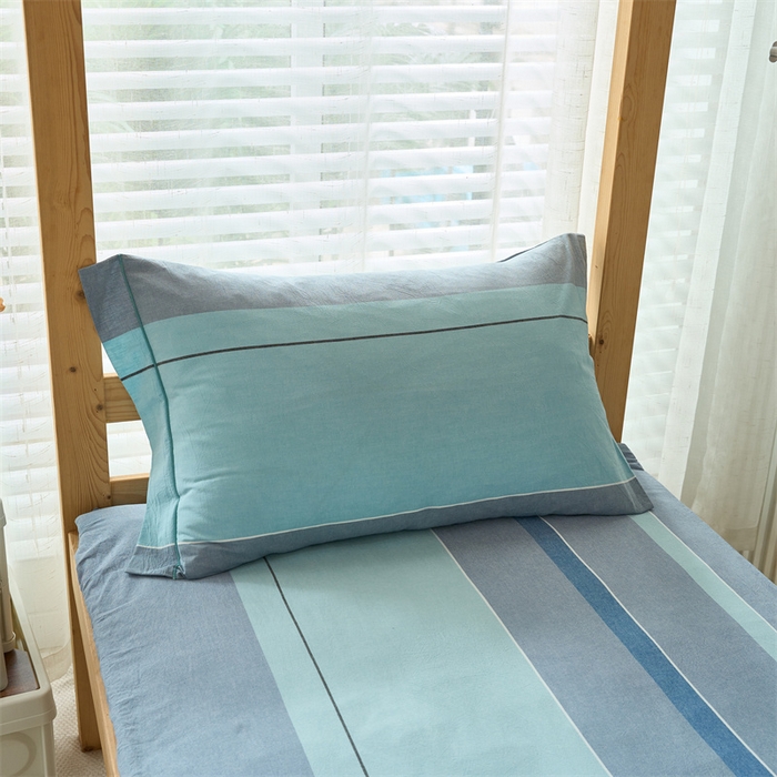 91家纺网 家纺一手货源 找家纺 三沁 2024新款全棉色织水洗棉开学季学生六件套 曼达拉