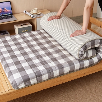 91家纺网 家纺一手货源 找家纺 （总）暖季家纺 2025新款A类全棉无印风棉花床垫系列学生款