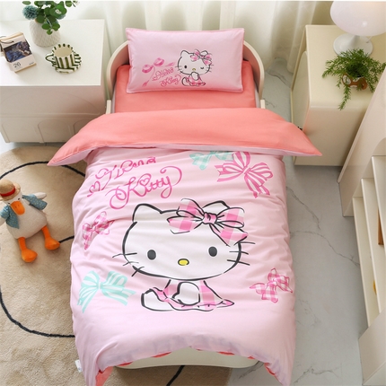 孩子王 2023新款三丽鸥正版授权KT猫全棉学生大版卡通幼儿园多件套 蝴蝶kt