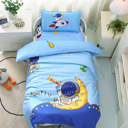 孩子王 2024新款纯棉学生卡通大版太空人宇航员系列幼儿园套件 流浪月球