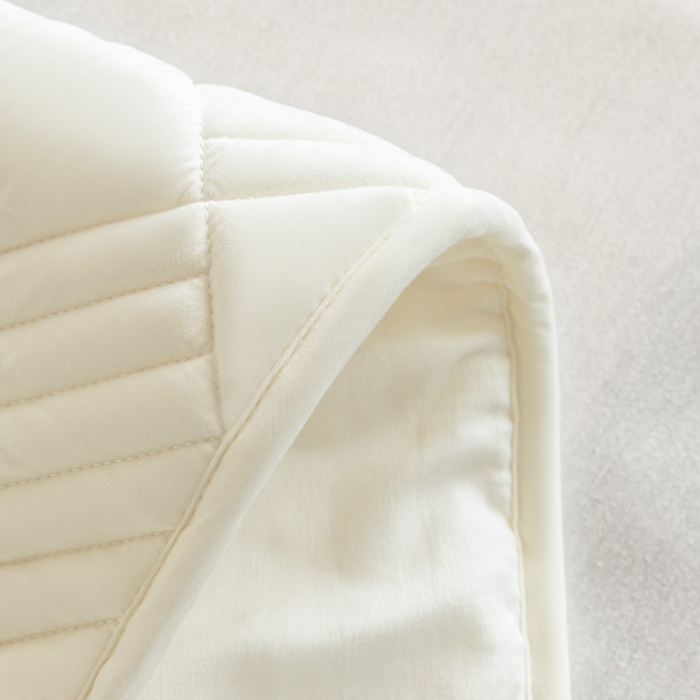 91家纺网 家纺一手货源 找家纺 芬晴 2024新款A类抗菌大豆夹棉学生床笠夹棉床笠宿舍床笠跨境电商外贸床笠 旋律-米白