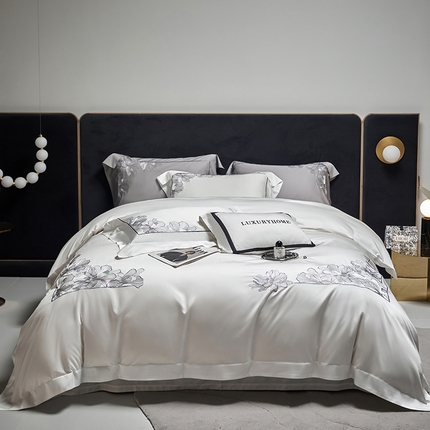 91家纺网 家纺一手货源 找家纺 （总）时亿家居 2024新款140支天丝棉四件套-莫拉