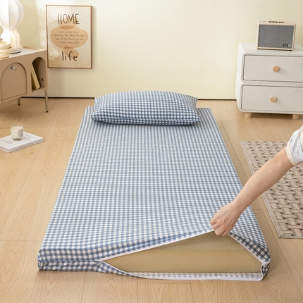 （总）恋人优选 2024新款40支13372纯棉床垫套拉链款纯棉学生三件套宿舍上下铺学生床垫保护套