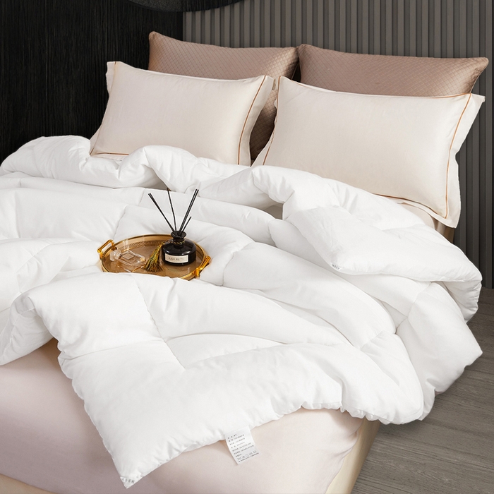 91家纺网 家纺一手货源 找家纺 啊雅家居 2025新款长年大量备货羽丝绒磨毛被学生被春秋被民宿被芯 双A款赛天丝磨毛被