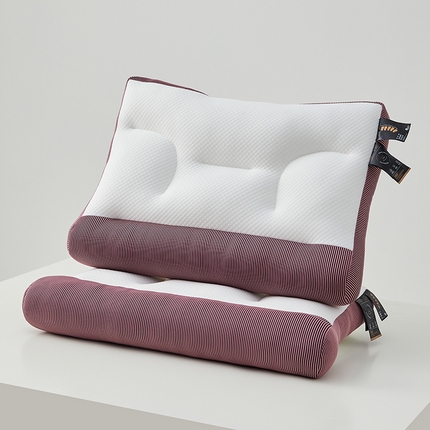 91家纺网 家纺一手货源 找家纺 乐可 2024新款颈椎悬浮枕枕头枕芯 颈椎悬浮枕-红