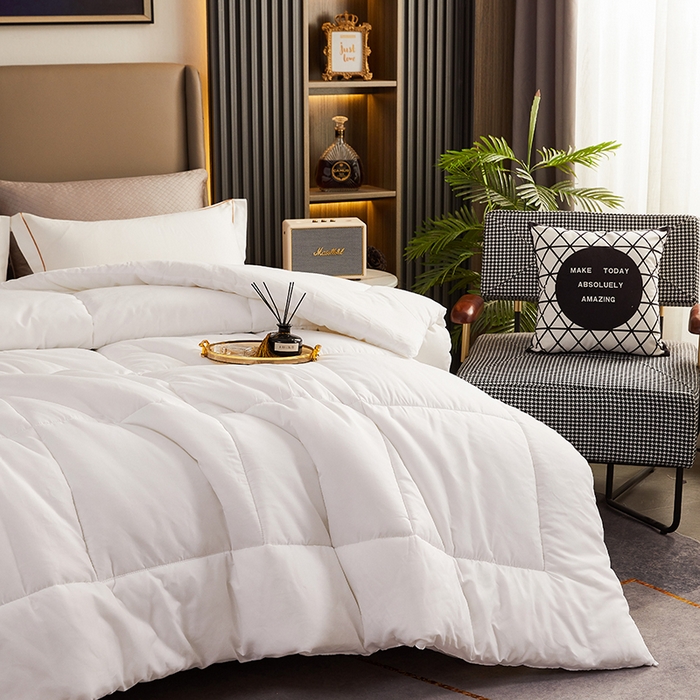 91家纺网 家纺一手货源 找家纺 啊雅家居 2025新款长年大量备货羽丝绒磨毛被学生被春秋被民宿被芯 B款磨毛九孔被