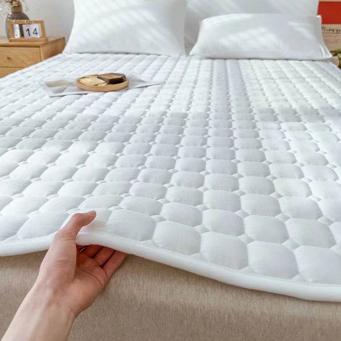 91家纺网 家纺一手货源 找家纺 （总）安力森/诚臻酒店用品酒店用品 2025新款五星级酒店布草宾馆床上用品纯白夹棉保护垫床褥垫隔脏垫