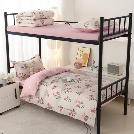 91家纺网 家纺一手货源 找家纺 佑泽 2025新款高克重植物羊绒上下铺三件套 盛夏