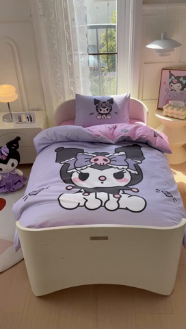 91家纺网 家纺一手货源 找家纺 蘭菲家纺 2024新款全棉幼儿园三件套 乐巴库