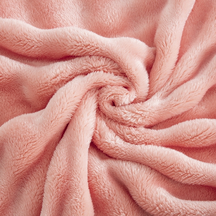 91家纺网 家纺一手货源 找家纺 卉晨家纺 2024新款牛奶绒兔毛绒空调毯午睡毯泡泡毛毯 纤玉粉