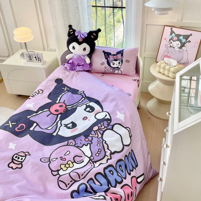 91家纺网 家纺一手货源 找家纺 蘭菲家纺 2024新款全棉幼儿园三件套 小库日记