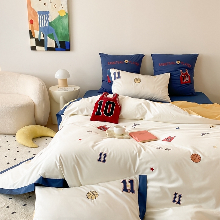 91家纺网 家纺一手货源 找家纺 （总）星野 2024秋冬新款棉四件套第一波--大灌篮