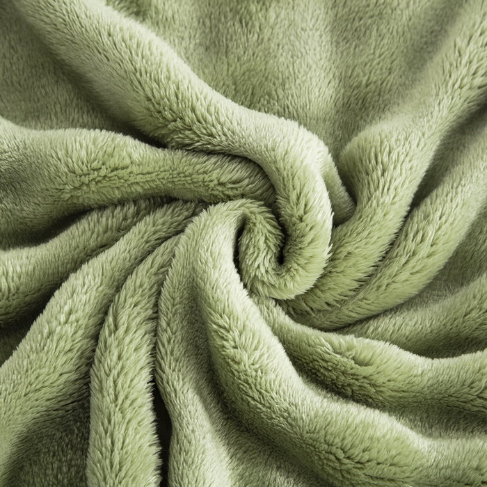 91家纺网 家纺一手货源 找家纺 卉晨家纺 2024新款牛奶绒兔毛绒空调毯午睡毯泡泡毛毯 抹茶绿