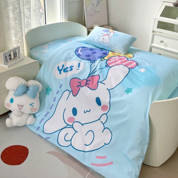 91家纺网 家纺一手货源 找家纺 蘭菲家纺 2024新款全棉幼儿园三件套 小确辛