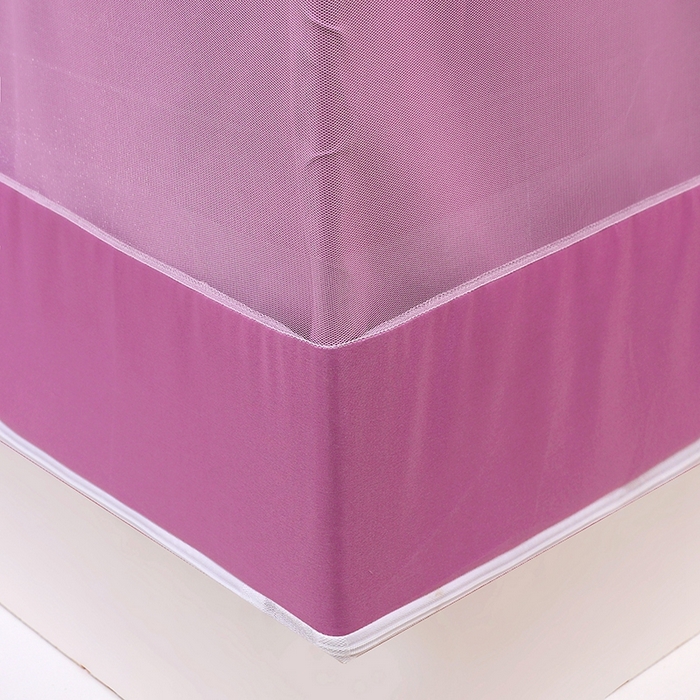 91家纺网 家纺一手货源 找家纺 2025新款坐床遮光布款防尘床帘式蚊帐 塞纳舞曲回底