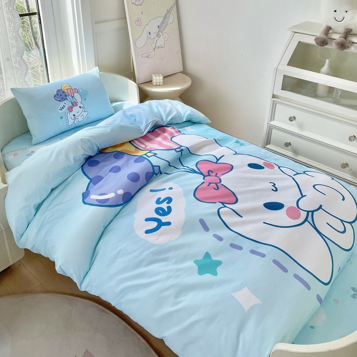 91家纺网 家纺一手货源 找家纺 蘭菲家纺 2024新款全棉幼儿园三件套 小确辛