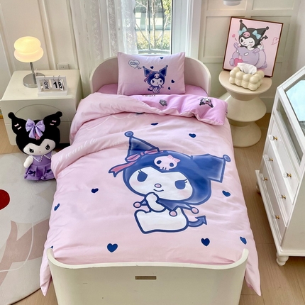 蘭菲家纺 2024新款全棉幼儿园三件套 小魔仙